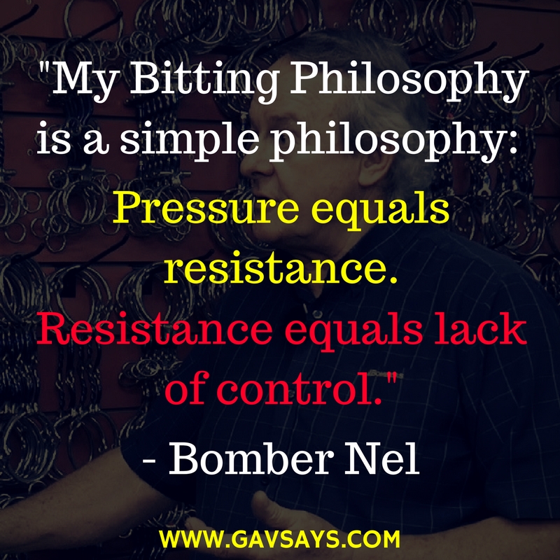 Bomber Nel's Bitting Philosophy: Find out more about this guest expert of GavSays.com.
