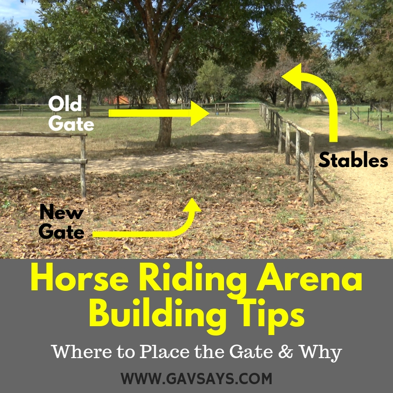 Horse Riding Arena Building Tips: Where to Place the Gate & Why