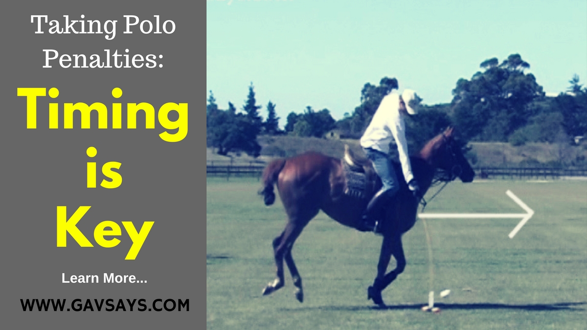 Timing is Key for when hitting penalties at Polo...